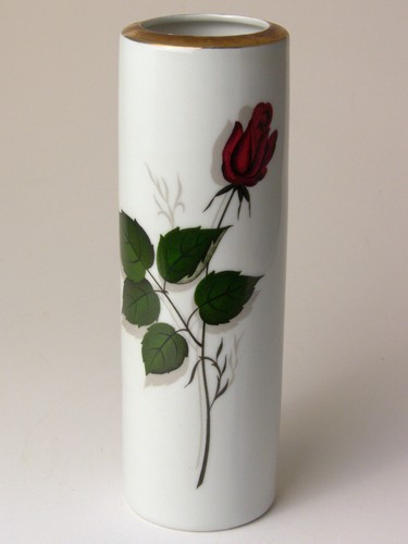 Vase blumenvase rosenmotiv - vase,