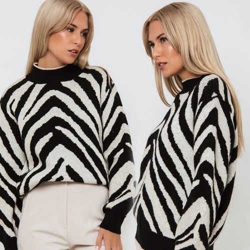 Damen feinstrick over size - damen,