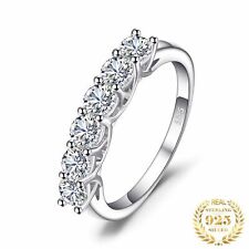 Braut Ring Echt 925 Sterling Silber Zirkonia Stein Silberring Hochzeit Geschenk.