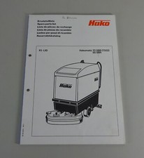 Teilekatalog / Ersatzteilliste Hako Scheuermaschine Hakomatic 70/85 SBR von 1989