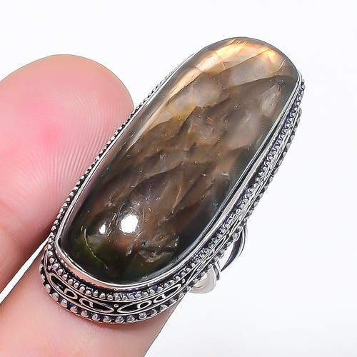 Labradorit edelstein ring - edelstein,