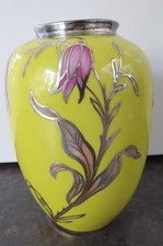 24320/ Art Deco Veyhl Vase Silver overlay  Höhe ca. 15 cm