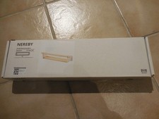 Ikea Nereby Regal, weiss, Holz, Metall, 40x10 cm, Küche, Outdoor Camping neu OVP