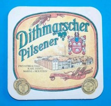 Bierdeckel Dithmarscher Pilsener - Privatbrauerei Karl Hintz / Marne in Holstein