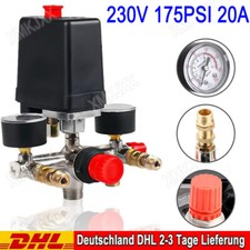 175PSI 12bar Druckregler mit Druckschalter für 230V Kompressor Kompressorschalte