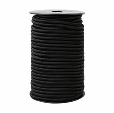 4MM GUMMIKORDEL ELASTISCHE KORDEL GUMMIBAND RUNDGUMMI SCHWARZ RUND BLACK 1M-30M