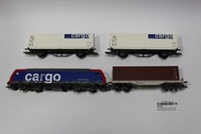 Tillig 01501 TT Güterzug Set mit Bettungsgleisoval und Fahrregler der SBB <