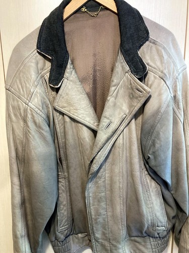 Retro lederjacke größe l - lederjacke,