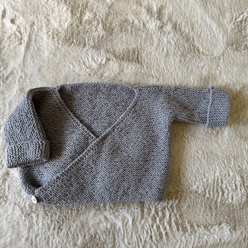 Wickeljacke baby handgestrickt - wickeljacke,