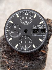 #1510 TUTIMA ZIFFERBLATT DIAL LEMANIA 5100 BUND BUNDESWEHR CHRONOGRAPH MILITARY