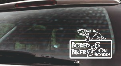Biker aufkleber bored - aufkleber, on