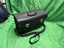 Werkzeugkoffer, Arbeitstasche, Leder , Schwarz