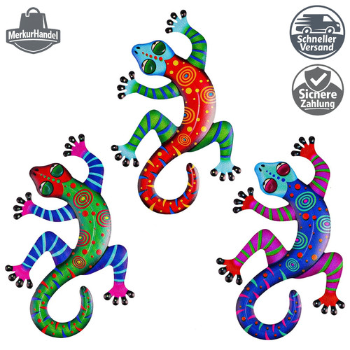 Metall gecko wanddekoration - metall-gecko, 3