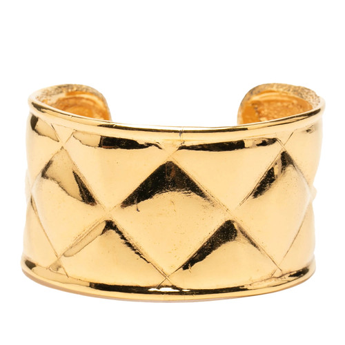 Chanel plattiert gesteppt cuff - chanel,