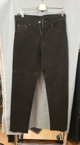 Nubuklederhose schwarz second - nubuklederhose,