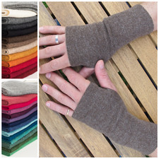 Pulswärmer mit Daumenloch reine Alpaka deColores Herren Arm Stulpen Handstulpen