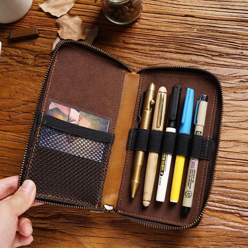 Federmappe echt leder vintage - federmappe,