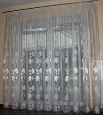 NEU Moderne & Hochwertige Fertiggardine Voile Bleiband MAßANFERTIGUNG