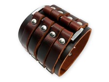 Echtes leder armband breit - echtes,
