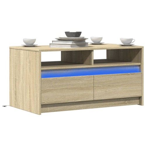 Led couchtisch beistelltisch - led,