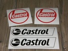 CASTROL Aufkleber Set Oil Öl