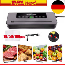 Vakuumiergerät Vakuumierer Folienschweißgerät Lebensmittel mit 50/100 Beutel