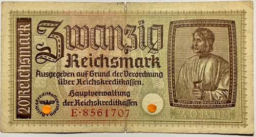 Deutsches reich reichsmark - reich, 20