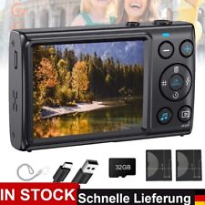 4K Digitalkamera UHD Fotokamera 64MP Kompaktkameras Fotoapparat 18X Digitalzoom