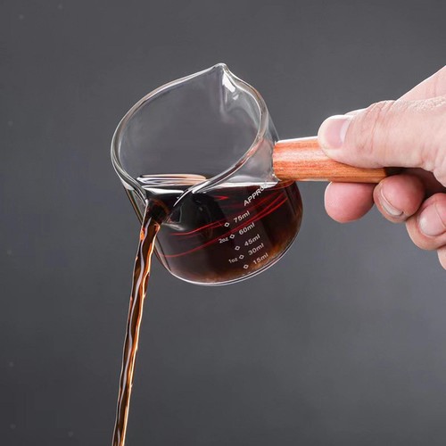 Espresso messbecher aus - aus, glas