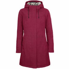 Elkline Apres Ski Damen-Regenparka Winter-Jacke Winterjacke Outdoor-Mantel Rot
