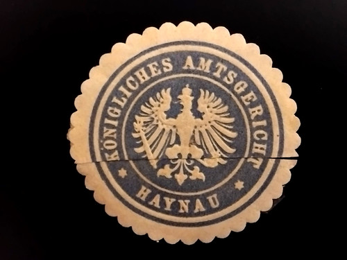 Siegelmarke haynau - siegelmarke,