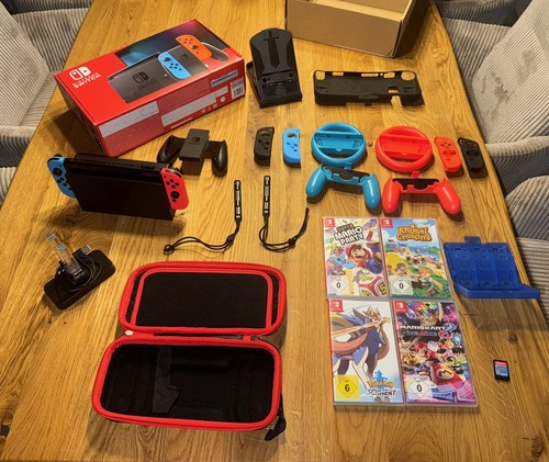 Nintendo switch bundle - (neon),