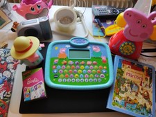 peppa wutz spielzeug Bestehen aus 1 Telefon 1VTech Spieltablet, 1 Figur,1 Buch