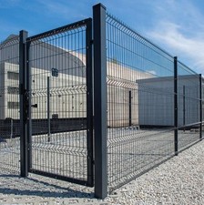 Stabmattenzaun Gitterstabmatten Set 15 m Gittermatten Zaunset Anthrazit 153 cm h