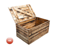 Originale weiße flambierte Obstkisten Altes Land Apfelkisten Regal Weinkisten