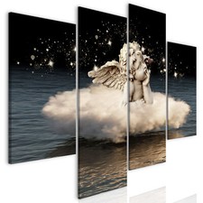 Engel Abstrakt Design Wasser VLIES LEINWAND DEKO BILDER WANDBILD XXL WOHNZIMMER