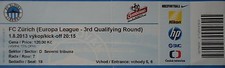 TICKET UEFA EL 2013/14 Slovan Liberec - FC Zürich