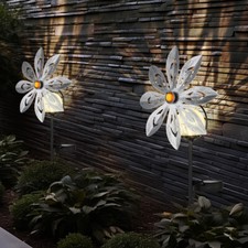 2x Solarleuchte Windrad