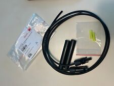 2 x 1m 4mm2 Solarkabel mit ORIGINAL MC4, mit Quetschverbinder + Schrumpfschlauch