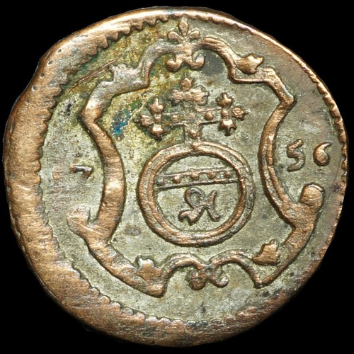 Sachsen polen pfennig - pfennig, 1756