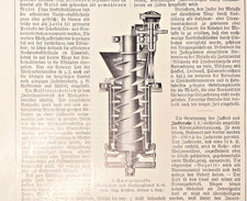 Alte Lithographie, Zuckergewinnung, ca. 1930, Messerkasten, Schnitzelpresse