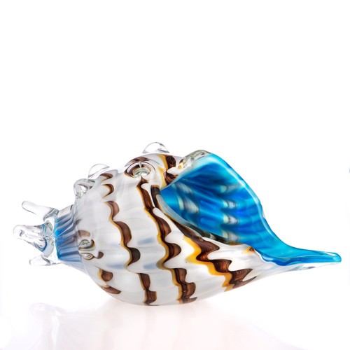 Glasfigur muschel skulptur - glasfigur,