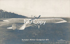 Foto WK1 Flugzeug Rumpler Militär Eindecker 1914  PK Sanke 239 X121
