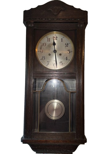 Vintage antike wanduhr eiche - vintage,