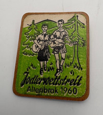 Jodlerwettstreit Altenbrak 1960, Anstecknadel, Kunststoff