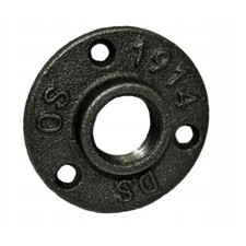 Gewindeflansch Schwarz Fitting Temperguss 1/2", 3/4", 1" Rohrflansch Flansch