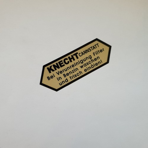 Knecht cannstatt aufkleber - knecht,