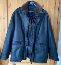 Herren lederjacke - -, /