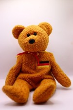 TY Beanie Baby,Teddy,Plüschfigur,Plüschtier,klein,Germania,braun,Rarität,Sammler