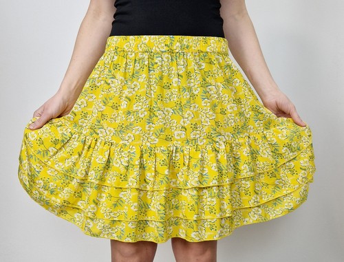 Blumen chiffonrock kurzer rock - kurzer,